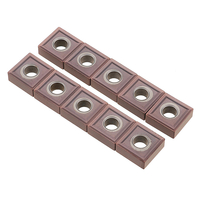 Drillpro 10pcs CNMG120404 MS Insert en carbure de carbone pour carbure de carbure pour DCLNR / L PCBNR / L