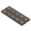 Drillpro 10pcs CNNMG120408 MS insert de carbure de rotation CVD pour DCLNR / L
