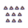 Drillpro 10pcs HRC45 Bleu Nano 11ER A60 Insertion de carbure Insert de filetage externe