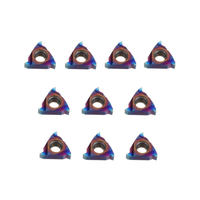 Drillpro 10pcs HRC45 Bleu Nano 11ER A60 Insertion de carbure Insert de filetage externe