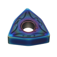 Drillpro 10pcs HRC45 bleu Nano WNMG080404 Insert en carbure pour WWLNR / L MWLNR / L porte-outil de tournage