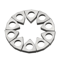 Drillpro 10pcs MW0603 / MW0804 Carbure Insert Shim Sièges Accessoires pour WNMG06 Insert Outil De Tournage