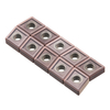 Drillpro 10pcs SNMG120404 MS Insertions externes CVD en carbure pour outil de tournage pour DSBNR / L