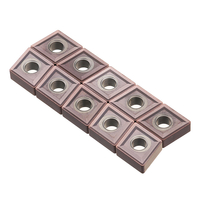 Drillpro 10pcs SNMG120404 MS Insertions externes CVD en carbure pour outil de tournage pour DSBNR / L