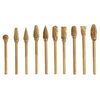 Drillpro 10Pcs titane plaqué carbure de tungstène Burr Rotary bits de forage 1/8 pouces coupe de la lime fichiers