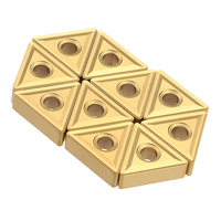 Drillpro 10pcs TNMG160404 MS Insert CVD en carbure de tungstène pour DTGNR / L PTFBR / L