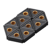 Drillpro 10pcs TNMG160404 MS Insert de carbure pour outil de tournage externe CVD pour DTGNR / L