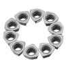 Drillpro 10pcs WDNW080520 ZTR CVD Insert de carbure de tournage pour SKS Fraise de surfaçage