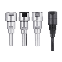 Drillpro 1/4 pouce 8mm 12mm 1/2 pouce tige de routeur droite pince de gravure machine de gravure tige dextension