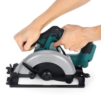 Drillpro 18V Brushless Scie circulaire électrique sans fil 1200W 5000RPM Outil électrique de coupe pour le travail du bo