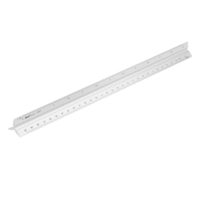 Drillpro 30 cm en alliage daluminium Triangulaire Échelle Règle Dessin Dessin Et Décorations Règle Droite