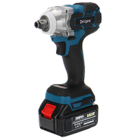 Drillpro 388VF 2 en1 520N.m Clé à chocs sans balais Tournevis électrique sans fil Perceuse Outil électrique avec 1/2x Ba