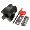 Drillpro 400R-50-22 Coupeur de fraise en bout à 4 degrés à 90 ° avec 10 pcs APMT1604 carbure Iinserts and Spanner