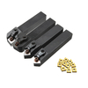 Drillpro 4pcs MCMNN1616H12 MCGNR1616H12 MCMNN1616H12 MCGNL1616K12 Porte-outil de tournage avec insert en carbure 10pcs C