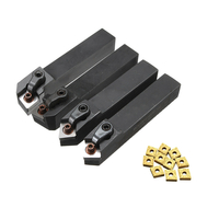 Drillpro 4pcs MCMNN1616H12 MCGNR1616H12 MCMNN1616H12 MCGNL1616K12 Porte-outil de tournage avec insert en carbure 10pcs C