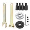 Drillpro 5/8/10 / 12mm Shank M10 Accessoires pour outil de coupe,  mandrin Arbor Filet inversé pour adaptateur de meuleus