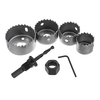 Drillpro 5pcs 32mm 38mm 45mm 54mm Trou Circulaire Scie Cutter Set Mèche Cutter Cutter