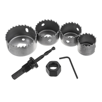 Drillpro 5pcs 32mm 38mm 45mm 54mm Trou Circulaire Scie Cutter Set Mèche Cutter Cutter