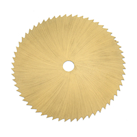 Drillpro 60 / 80x6x0.6mm Cutter rotatif à lame de scie circulaire HSS mini 72T revêtu TI pour le travail du bois sur mét