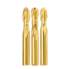 Drillpro 6mm Shank 2 Flutes Ball Nose Extracteur Mill Cutter 15/17 / 22mm Titanium Revêtu CNC Outil de Coupe