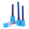 Drillpro 6mm Shank Fraise en bout carbure de tungstène 22/25/32/42 / 52mm bleue Nano Fraise en bout revêtue