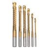 Drillpro 6pcs 3-8mm Titane Enduit HSS Foret Électrique En Plastique Trou En Métal Perçage Rainurage Scie Outils À Bois