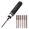 Drillpro 6pcs H1.5/H2.0/H2.5/H3.0 Trousse de tournevis hexagonal croisé / droit