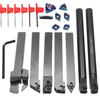 Drillpro 7 pcs 12mm Tige Barre Dalésage Barre Porte-Outil De Tournage Avec Bleu Nano Carbure Insérers