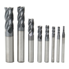 Drillpro 8pcs 2-12mm 4 Flûtes Carbure End Mill Set Tungstène Acier Fraise CNC Outil