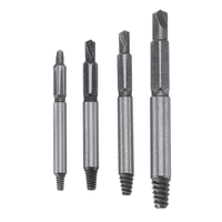 Drillpro amélioré 4PCS Double Side Endommagé Extracteur De Boulon Goujon Outil Out Remover