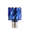 Drillpro Diamètre de coupe 12-42 mm Ouvre-trou HSS Foret à noyau Weldon Shank Nano Foret annulaire à revêtement bleu For