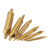 Drillpro HSS Foret à centrer revêtu titane 1 / 1.5 / 2 / 2.5 / 3 / 5mm Foret à chanfreiner 60 degrés
