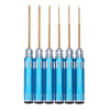 Drillpro Kit doutils de réparation de tournevis revêtus de titane Allen 6pcs 0, 9 / 1, 3 / 1, 5 / 2 / 2, 5 / 3mm