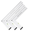 Drillpro Règle de travail du bois en aluminium avec siège de règle à angle de 90/200 / 300mm avec tube horizontal