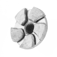 Drillpro roue de coupe de meulage de diamant de 35mm pour la coupe de meulage de meuleuse dangle pour le béton