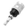Drillpro Support réglable de limiteur de profondeur de vis avec 12pcs PH2 Embouts de tournevis pour le travail du bois