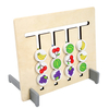 Drôle Double Face Couleur Fruit Matching Game Enfants En Bois Montessori Jouets Logique Raisonnement Formation Enfants J