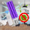 Désinfection UV Lampe 30W E27 LED Ampoule Nettoyeur de bactéries ultraviolettes Ma s clair avec télécommande 110V / 220V
