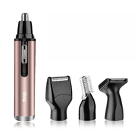 DSP 4 en 1 USB chargeant tondeuse électrique de nez de cheveux tondeuse à faible bruit Appareil nasal de cheveux Multi-f
