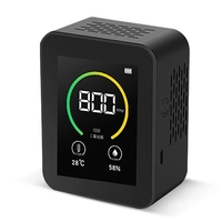 Détecteur de dioxyde de carbone Moniteur de qualité de lair intérieur Real Détecteur de temps CO2 TFT Écran couleur