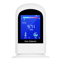 Détecteur de dioxyde de carbone rechargeable Portable LCD Compteur de CO2 numérique Testeur de dioxyde de carbone Compte