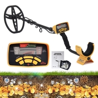 Détecteur de métaux souterrain MD-6350 avec le portatif de chasseur de bijoux dor daffichage LCD