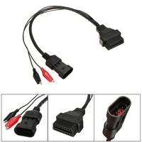 Détection dadaptateur de câble de Diagnostic 16Pin OBD2 à 3Pin OBD1 pour Fiat Alpha Romeo