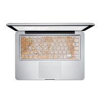 Du marbre pvc clavier sans bulle plaque jaune vignette auto - adhésives pour les macbook pro 13 15 cm
