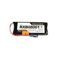 DUALSKY RXB08001 800mAh 3.7V LiPo Batterie TJC8 3P pour récepteur RX Mini drone G.lider RC Drone DLG HLG drone Quadricop