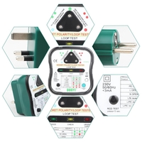 DUOYI DY207A Testeur de Prise Électrique Automatique Prise Murale Disjoncteur Finder Polarité RCD Test Phase Test de Bou