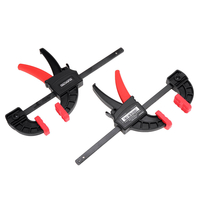 DURATEC Lot de 2 pinces de barre / écarteur à une main de 6 po avec pince en F à changement rapide léger avec limite de