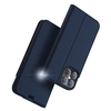 DUX DUCIS Flip magnétique avec support de fente pour carte étui de protection en cuir PU antichoc pour iPhone 12 Mini /