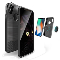 DUX DUCIS Dissipation de chaleur magnétique Soft TPU Housse de protection pour iPhone X