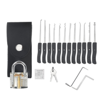 Déverrouillage du jeu de sélection de verrouillage Extracteur de clé Outils de cadenas de pratique transparents